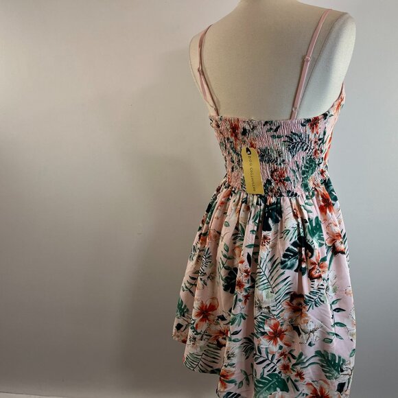 Floral Pink Mini Dress - Picture 5 of 6